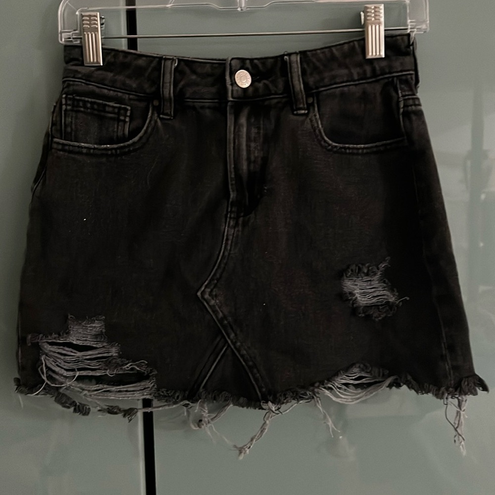 Pacsun jeans mini skirt size 24 black